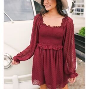 Beautiful burgundy dress FINAL SALE!